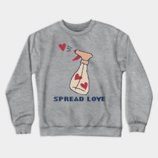 Spread Love - Pixel Art Crewneck Sweatshirt